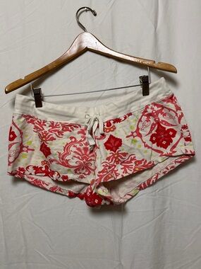 Y2K 725 Originals mini/micro shorts in pink/white paisley pattern